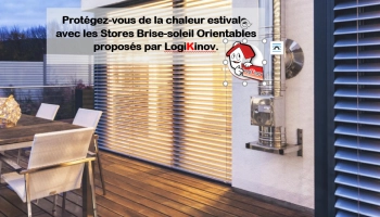 Installer des brise-soleil orientables ROMA à Caen et en Normandie avec Logikinov