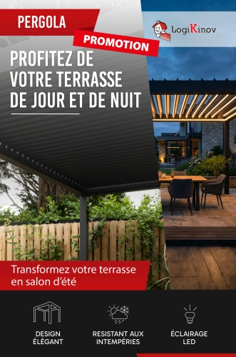 Zoom sur la pergola B160 : profitez d'une promo LED offerte !