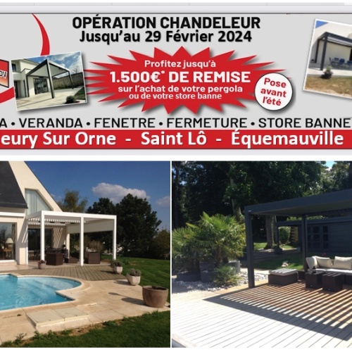 Bénéficiez de réductions sur votre pergola ou votre store banne !