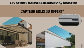 Installation de store banne à Caen et en Normandie : confort Brustor et capteur offert jusqu’au 7 mars