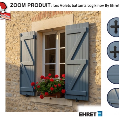 Zoom produit : les volets battants Logikinov by Ehret