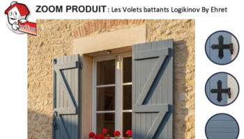 Zoom produit : les volets battants Logikinov by Ehret