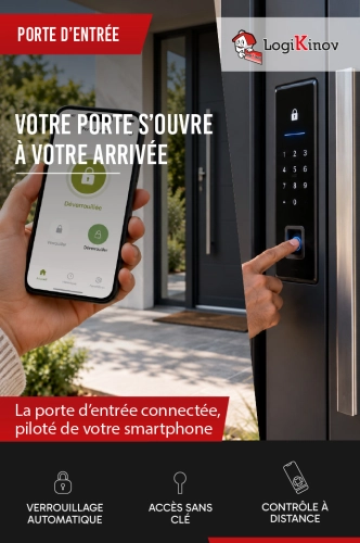 Serrure connectée en Normandie : passez à la porte d'entrée intelligente