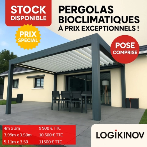 Profitez des pergolas à prix imbattable chez Logikinov ! 