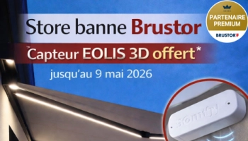 Stores bannes Brustor en Normandie : votre capteur vent offert chez Logikinov