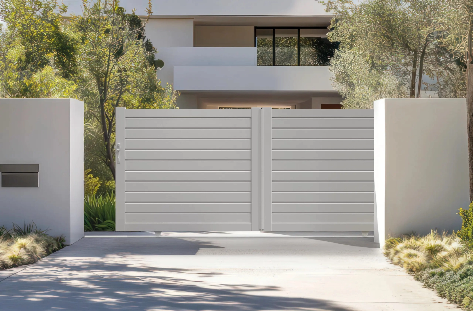 Portail coulissant PVC