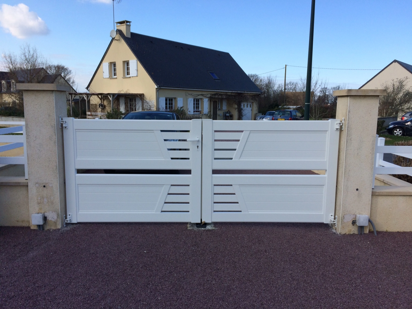 Le choix du portail PVC battant