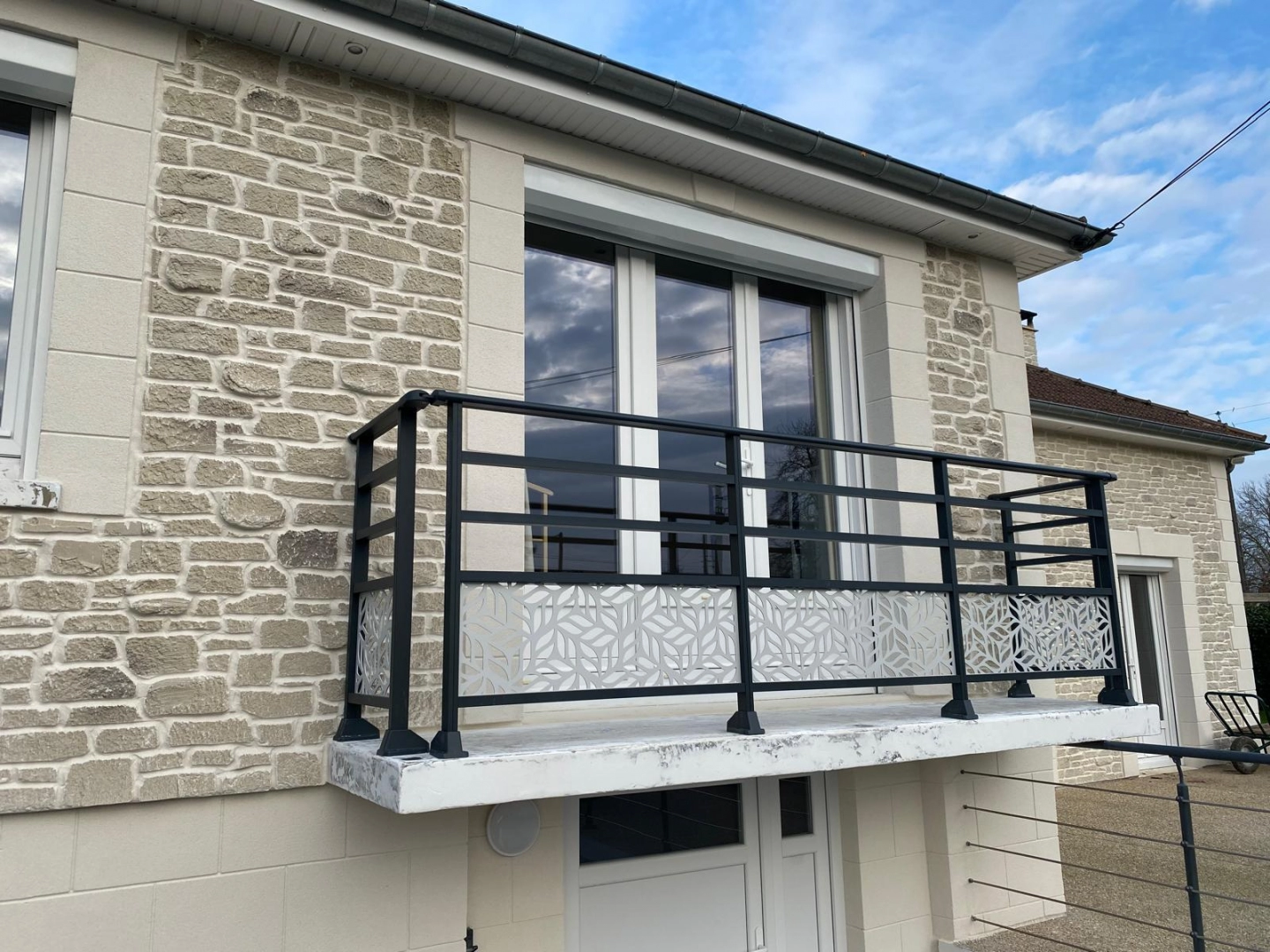 garde-corps en aluminium