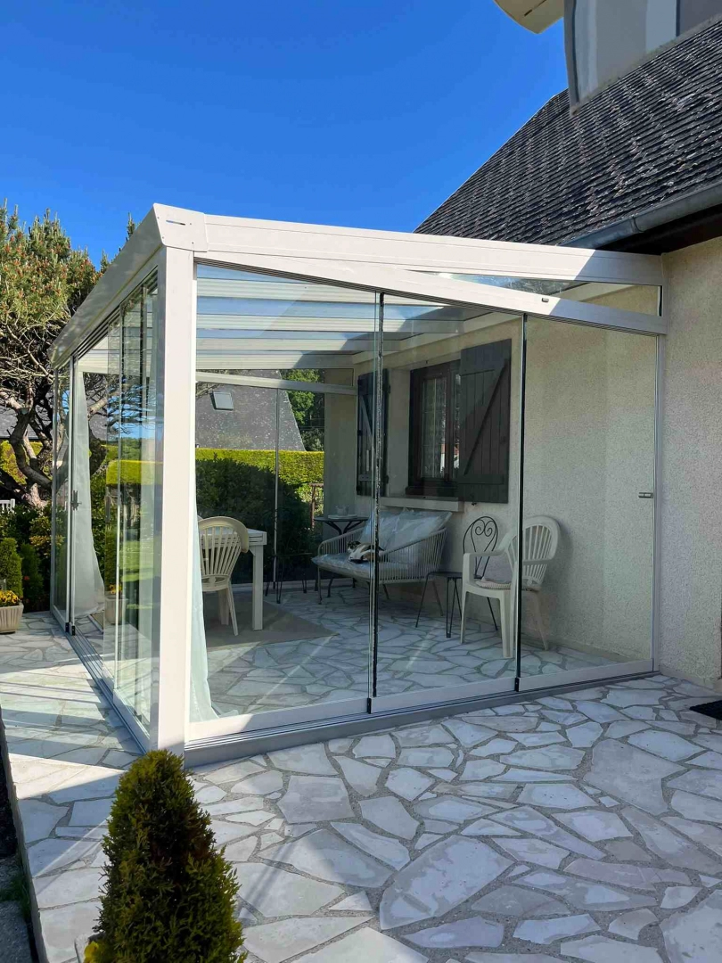 choisir une pergola aluminium vitrée