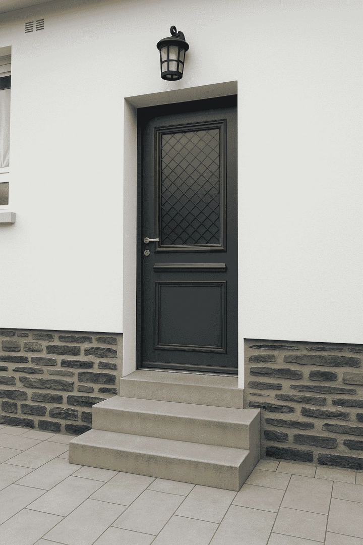Porte d’entrée en acier