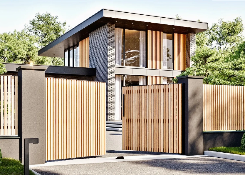 investir dans un portail bois aluminium