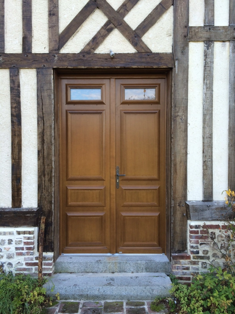 porte d’entrée bois Normandie