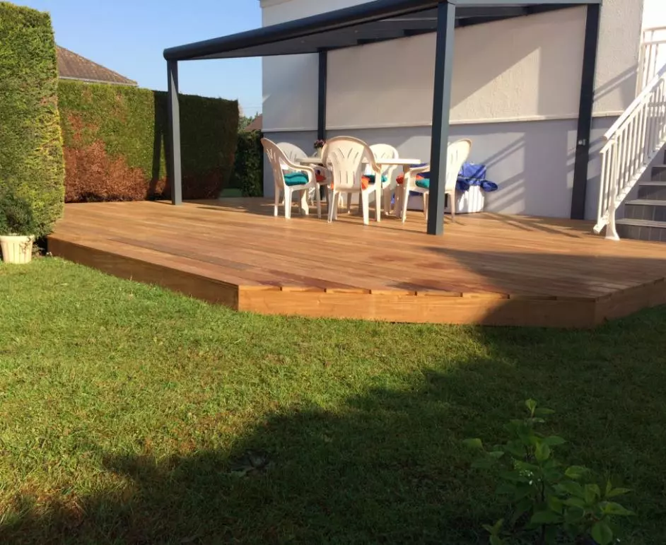 Terrasse en bois à Caen, Honfleur, Saint-Lô - LogiKinov