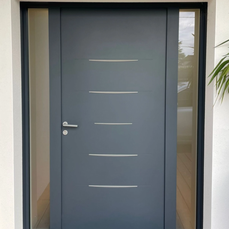Image Porte d'entrée alu & bois