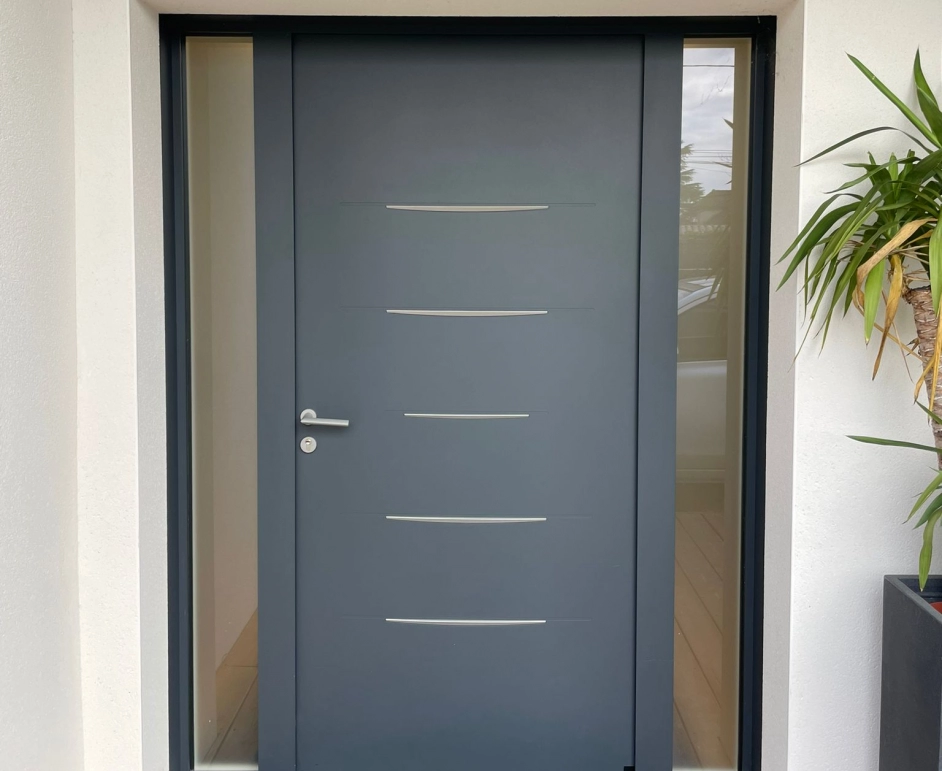 Porte d'entrée alu & bois