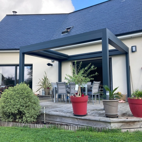 Image Pergola à lames rétractables