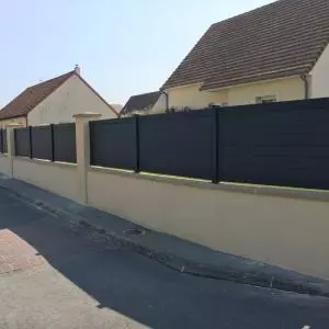 Rénovation d'une cloture pleine sur muret