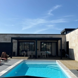 Projet de pergola en aluminium en Normandie
