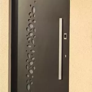 Porte design en aluminium avec ouverture à empreinte digitale