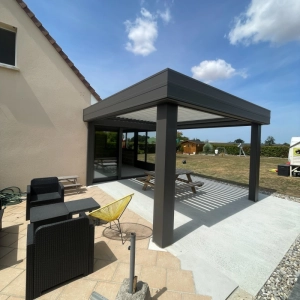 Installation de pergola en aluminium près de Caen