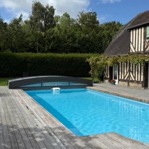 Installation abri piscine à Gonneville-sur-Mer