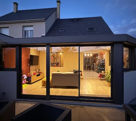 Installation d’une véranda Logikinov by Soko près de Caen en Normandie