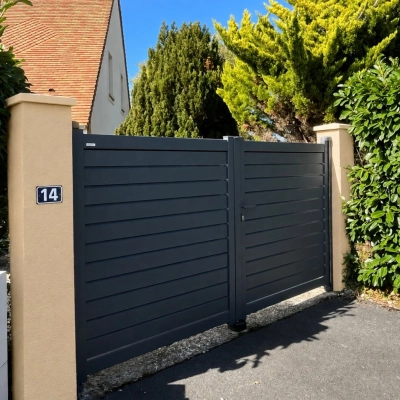 Aménagement d'un portail battant sur mesure à Villerville 