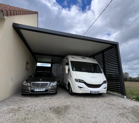 Installation d’un carport dans la Manche