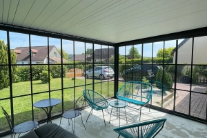 Création d’une pergola aux portes coulissantes en Normandie