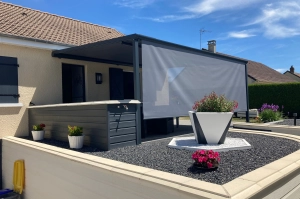 Installation d’une pergola avec lambrequin, à côté de Rouen