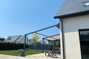 Mise en place d'une pergola en Normandie