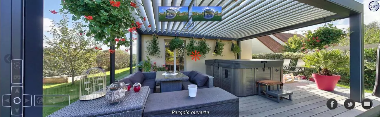 Pergola à Cabourg